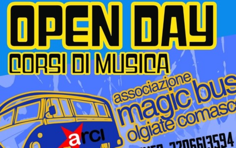 Il Magic Bus riparte con l’open day dei corsi musicali