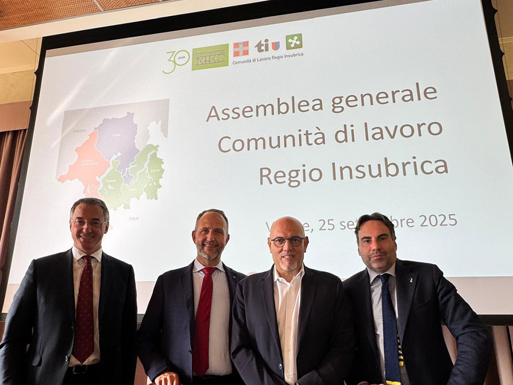 Bongiasca all’Assemblea generale della Comunità di lavoro Regio Insubria 2025