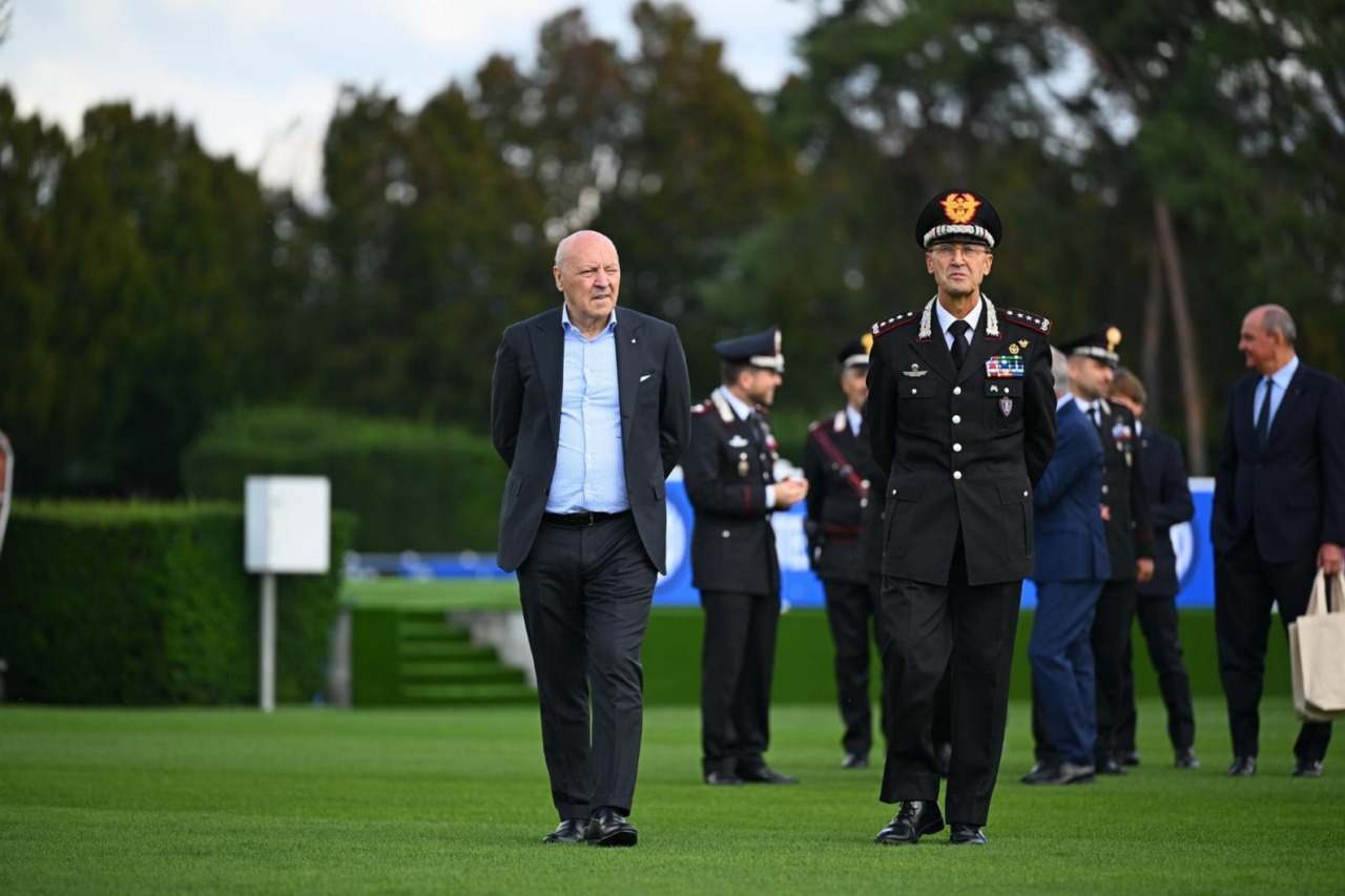 Inter, il generale dei Carabinieri al Bper training center