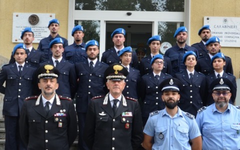Allievi di Polizia penitenziaria in visita al Comando dei Carabinieri di Como