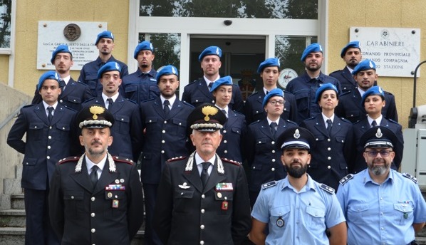 Allievi di Polizia penitenziaria in visita al Comando dei Carabinieri di Como