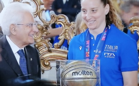 Laura Spreafico e l’Italbasket ricevute dal presidente della Repubblica