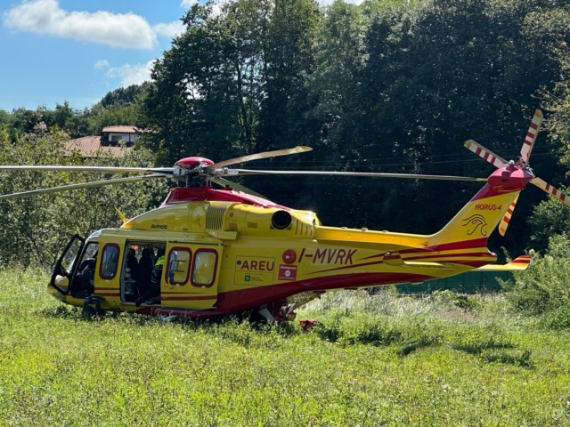 Ciclista soccorso in codice rosso a Beregazzo con Figliaro