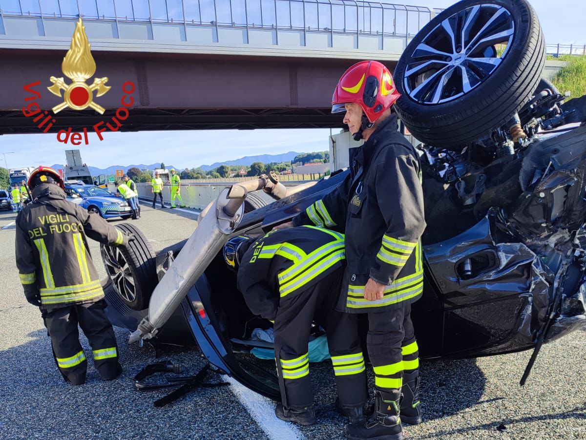 Incidente sulla A9, tratto bloccato al traffico in direzione sud