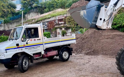 Protezione civile impegnata senza sosta a causa delle forti precipitazioni