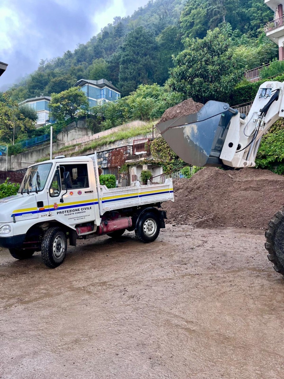 Protezione civile impegnata senza sosta a causa delle forti precipitazioni