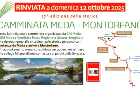 Maltempo, camminata Meda-Montorfano rinviata: offerte per riparare i danni dell’alluvione