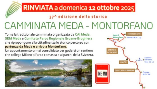 Maltempo, camminata Meda-Montorfano rinviata: offerte per riparare i danni dell’alluvione
