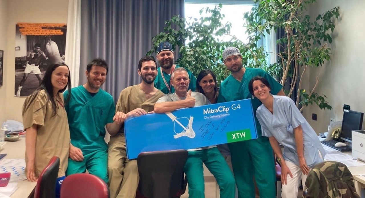 Cardiologia: effettuata correzione transcatetere dell’insufficienza mitralica