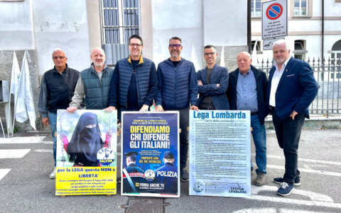 Lega in piazza: “No al velo nei luoghi pubblici”