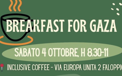 “Breakfast for Gaza”, colazione di solidarietà per la popolazione palestinese