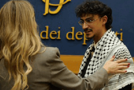 Ghassan Abu Ghanem in Parlamento per parlare della situazione in Palestina