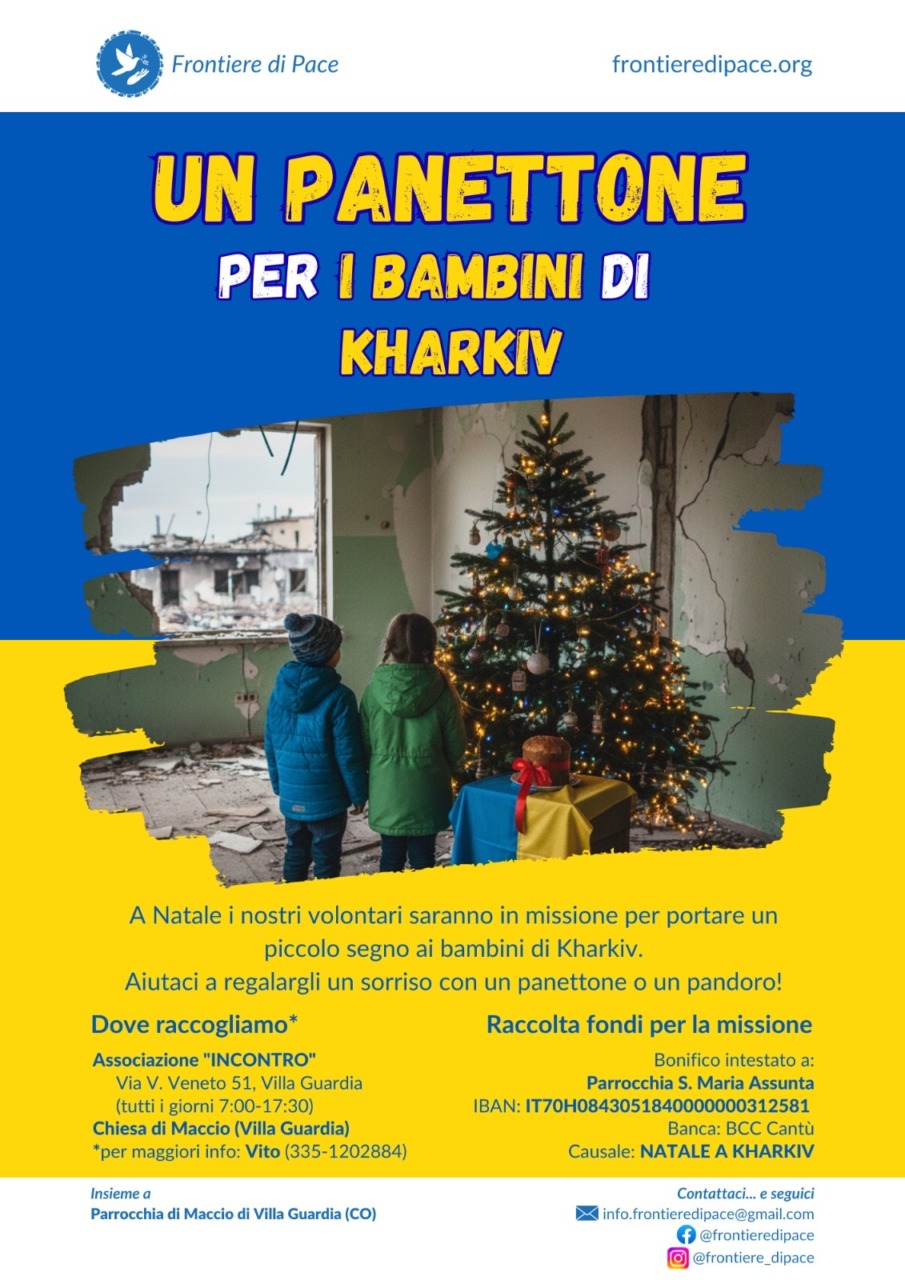 Panettoni e giocattoli per i bimbi ucraini: la sorpresa natalizia