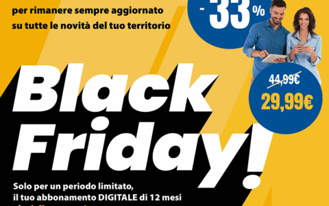 Promo Black Friday: abbonamento digitale con il 33% di sconto