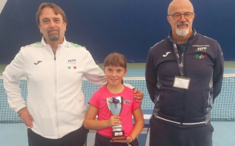 Martina è la seconda miglior tennista under 9 d’Italia