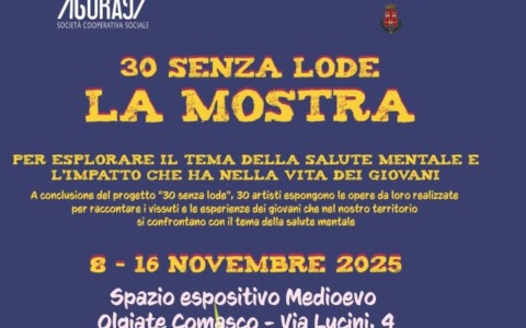 “30 senza lode”, la mostra in occasione dei trent’anni di “Casa 4 Venti”
