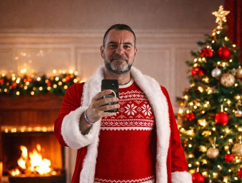 Gli auguri del sindaco Moretti, di rosso vestito