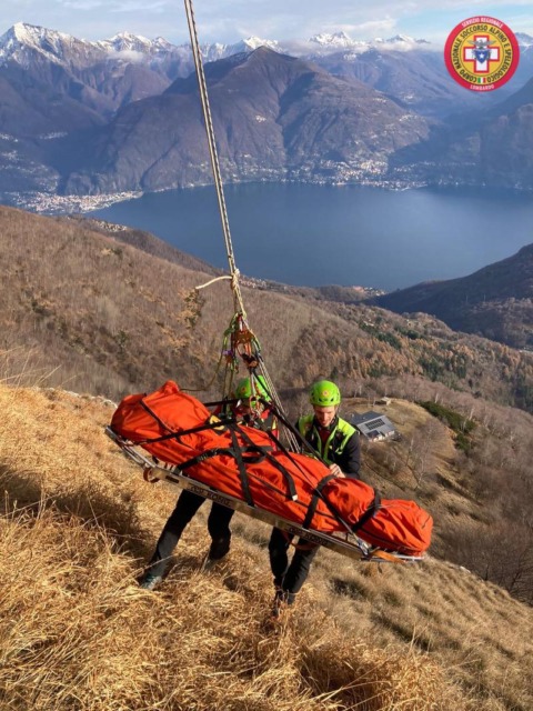Esercitazione del CNSAS al Sasso Rosso: l’ultima per Valsecchi