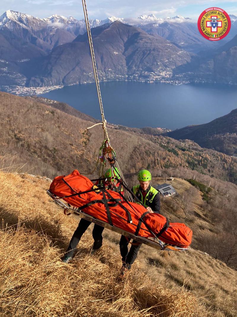 Esercitazione del CNSAS al Sasso Rosso: l’ultima per Valsecchi