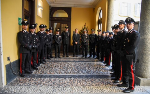 Nuovi militari dell’Arma dei Carabinieri a colloquio col prefetto