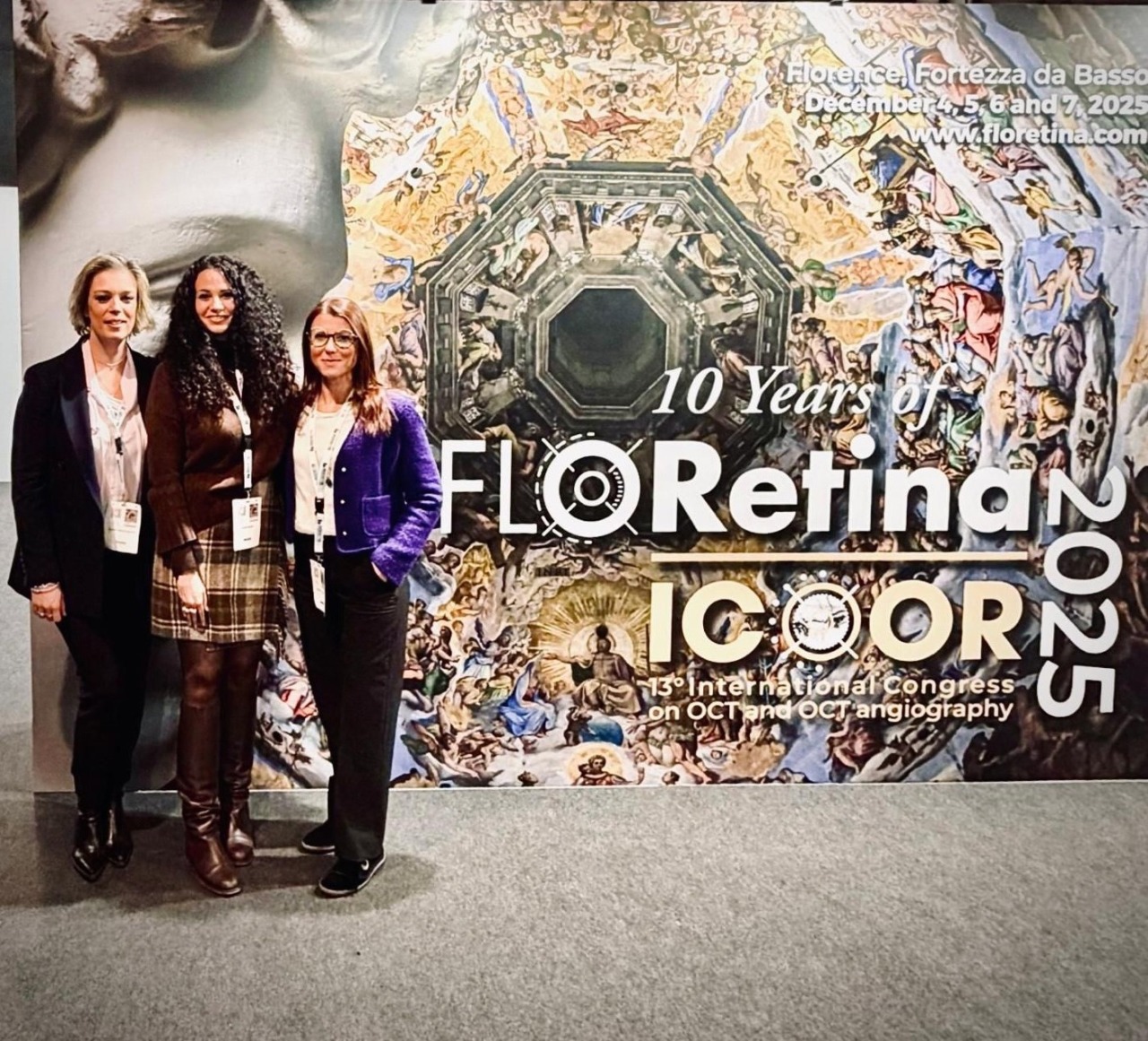 L’équipe di oculistica ha presentato due casi clinici complessi di patologie retiniche rare al congresso internazionale Floretina