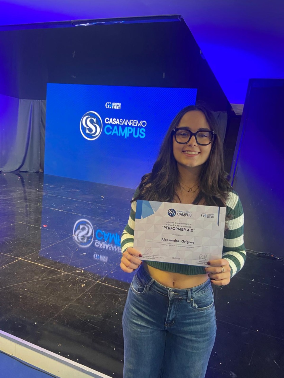 Alessandra protagonista a Casa Sanremo Campus