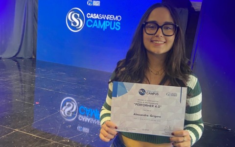 Alessandra protagonista a Casa Sanremo Campus