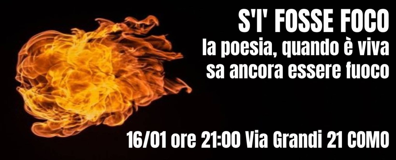 Col Gruppo Letterario Acarya l’incontro “S’i’ fosse foco”