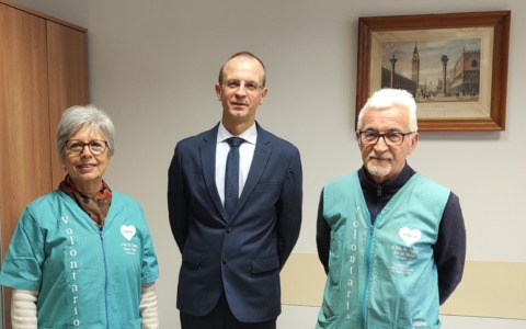 Rinnovata la convenzione per il servizio dei volontari di A.Ma.Te all’ospedale Valduce