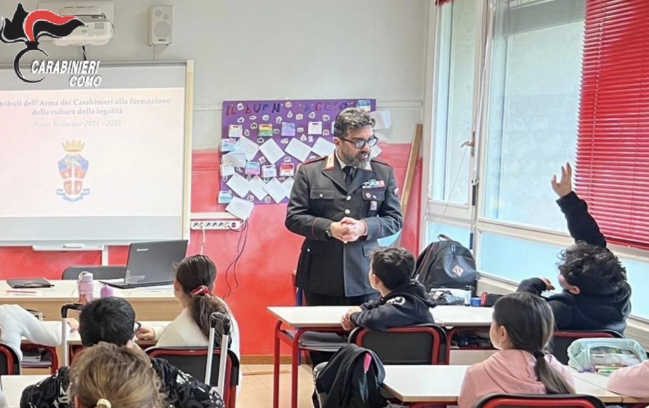 Continua la campagna dei Carabinieri di Como nelle scuole del territorio