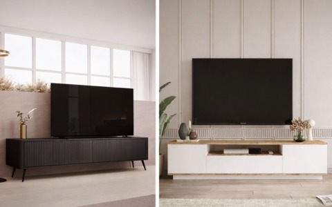 Più di un supporto: il mobile TV moderno diventa elemento di design e organizzazione