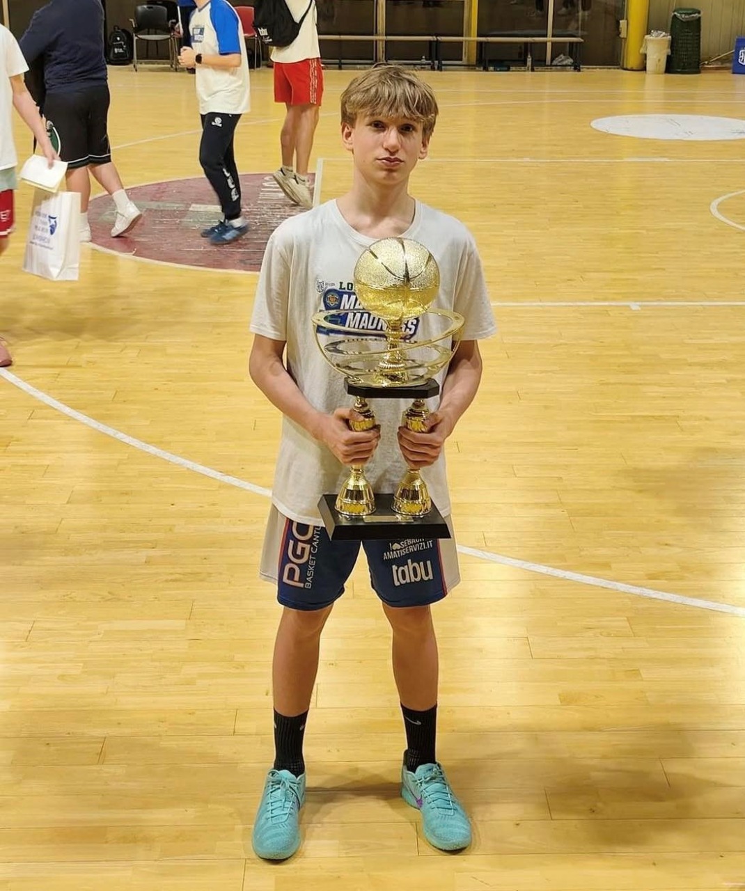 Riccardo Moscelli di Cantù Top scorer della March Madness - foto social PGC