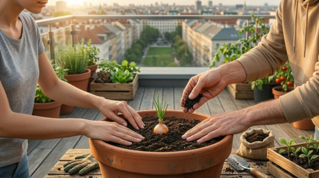 Coltiviamo – Vivere Sostenibile: orto in contenitore e cipolle, il segreto è tutto nel terriccio