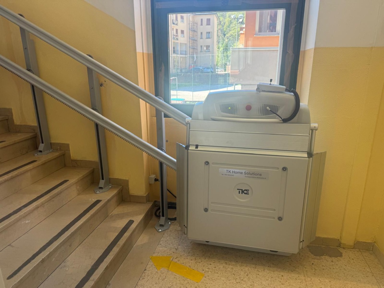 Installato all’istituto comprensivo il nuovo montascale