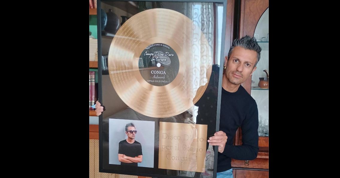 Asero ottiene il Disco d’oro europeo per “Conga”
