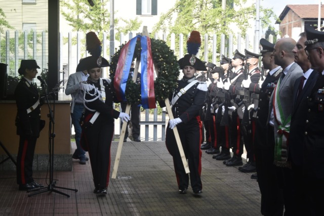 La commemorazione del brigadiere Di Maria