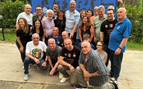Gli Inter Club festeggiano Scudetto e Coppa Italia alla Pinetina