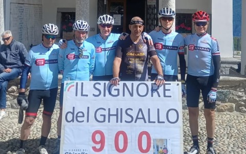 Traguardo del Ghisallo tagliato 900 volte: Salvatore Porcini da Guinness dei Primati