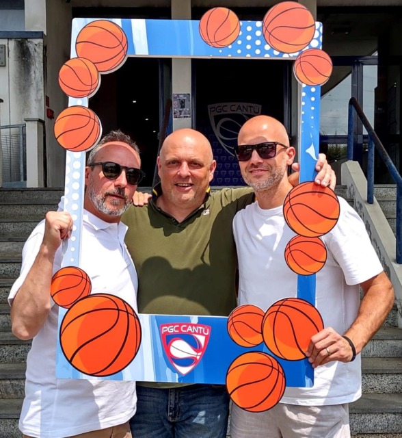 Anche Guido Nava Sergio Borghi e Thomas la dirigenze del PGc in campo per San Bernardo 3X3 Tournament- foto social PGC
