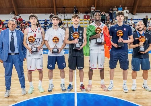 Il canturino Simone Ventura nel miglior quintetto delle finali tricolori U17 - foto social PGC