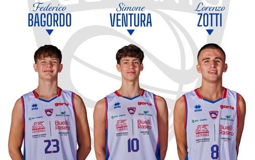 Progetto Giovani Cantù si tinge d’azzurro: Bagordo, Ventura e Zotti Pavlovic con l’Italia Under17