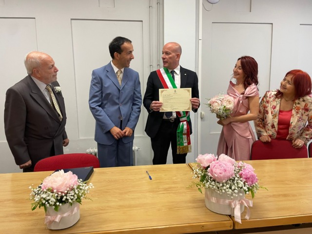 Officiati i primi matrimoni in sala civica, il vicesindaco: “Ottima location anche per il futuro”