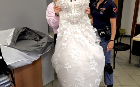 Nozze salve, la Polizia ritrova l’abito da sposa rubato
