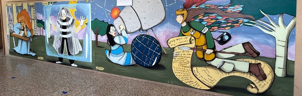 Svelato il nuovo murales alla scuola