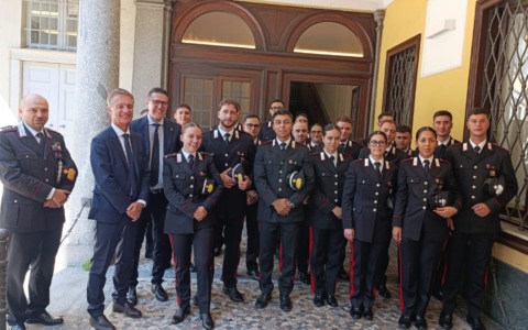 Sottosegretario e Prefetto incontrano i nuovi carabinieri comaschi