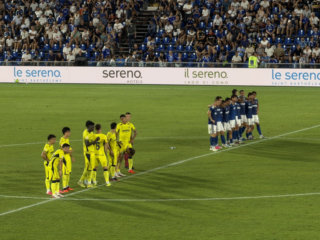 Como Cup 2026, Como-Villareal, squadre schierate per i rigori