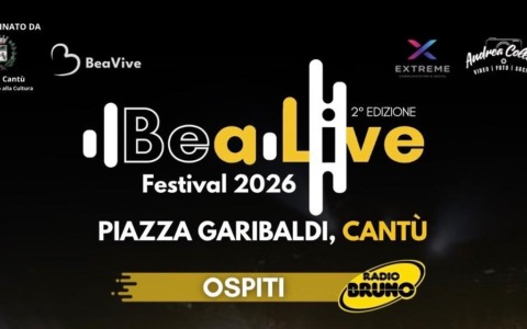 BeaLive Festival 2026, Cantù torna capitale della musica e della solidarietà