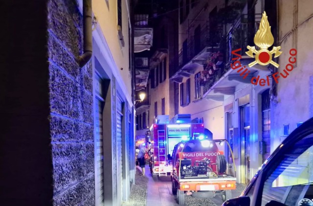 Bellagio: incendio in un bed and breakfast di via Stanga