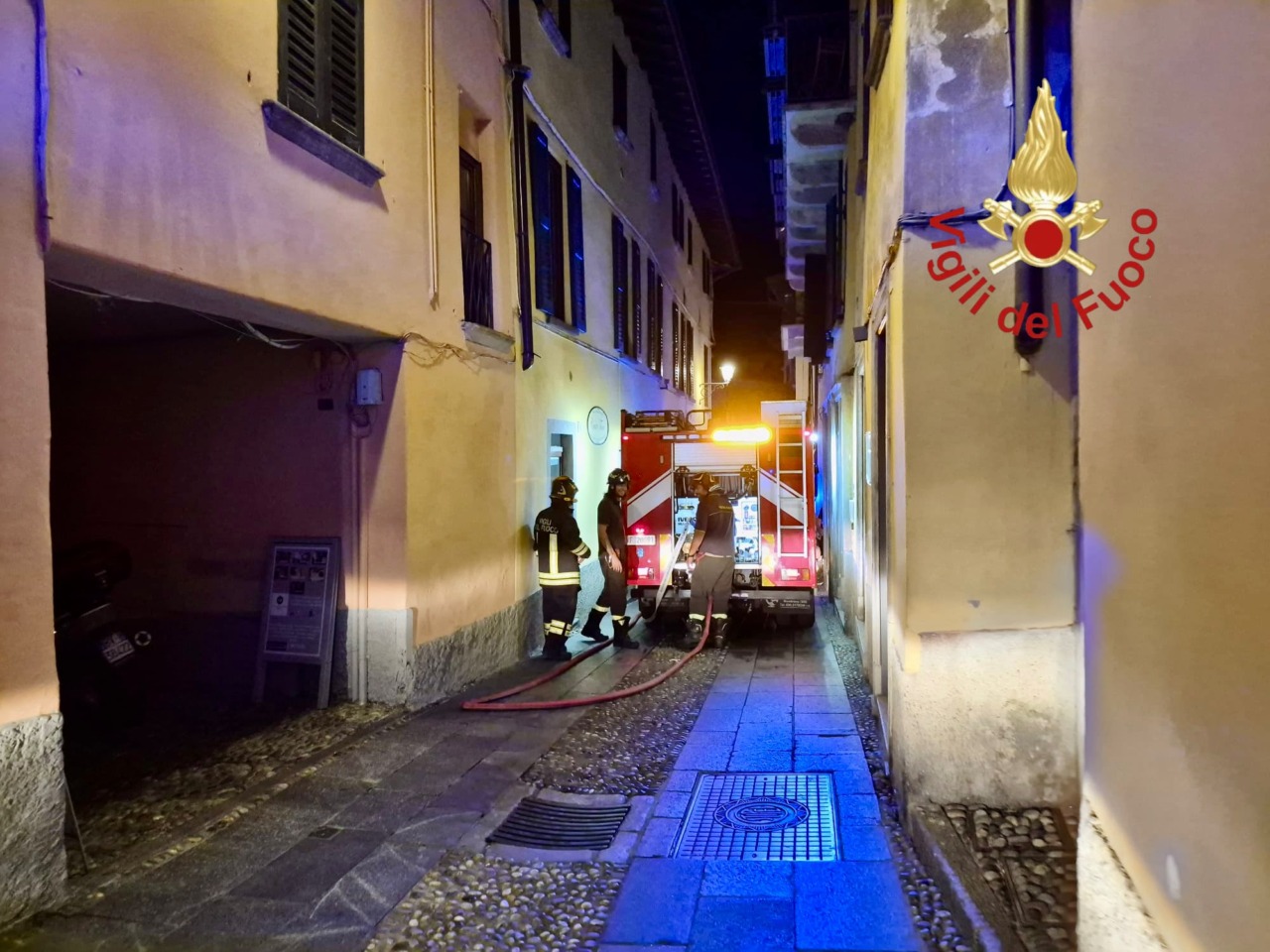 Incendio in un bed and breakfast, intervengono i Vigili del Fuoco