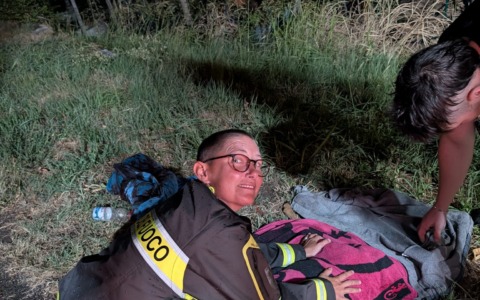 Cucciolo di capriolo investito, salvo per miracolo grazie a due passanti